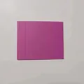 Purple PE film jewelry storage display box with textured paper card sleeve for necklaces - Rose Red Cardboard Sleeve / Round Base