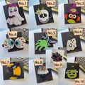 Halloween hair clips set with cute ghosts, skulls and wizard motifs for party - Halloween Family Portrait (10-Piece Set)