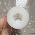 White silicone peony flower mold for candle making packed in a transparent plastic bag - Wild Chrysanthemum 6474 / Clear