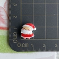 Miniature resin Santa Claus charm shown on a scale mat measuring 1.5cm for DIY crafts - 08-Full Body Santa Claus