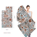 Abstract graffiti microfiber beach towel with sun shine print and 160x80cm dimensions - SUN SHINE Graffiti Design (STJ202329) / 160x80cm