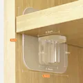 Supporti per mensole trasparenti autoadesivi per partizioni di armadi senza foratura - Supporto per Scaffali Grande 6*6cm (Adesivo Acrilico Spesso)