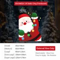Sticker électrostatique Père Noël pour fenêtre avec impression UV festive double face - Style Père Noël Classique (SDUV-602A) / Petit (40x59cm)
