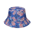 Bob réversible bleu marine avec motifs de bonbons rouges et points pour protection solaire - Ananas à Pois Bleu Foncé (C)