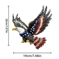 USA Independence Day eagle wall decor with American flag pattern and dimensions - Stars and Stripes Eagle / Thickness 0.2cm