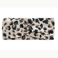 Elastisches Yoga-Stirnband mit Leopardenmuster und modischem Knotendesign für Damen - Weißer Leopard