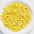 Perline cilindriche gialle da 6mm in acrilico per accessori fai-da-te per catene cellulari - Giallo