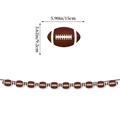 Ghirlanda striscione per festa football americano con dimensioni di 15 x 9,2 cm per pezzo - Ghirlanda di Football Stile B