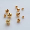 Polished gold plated copper bell charms for DIY Christmas tree ornaments and jewelry - 6mm / Gold