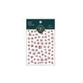 3D embossed red Chinese Fu character nail art stickers with TS-1033 festive design - Fu Xing Gao Zhao Red (TS-1033)