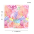 Pack of 20 watercolor paper napkins measuring 16.5cm for colorful party table decor - Watercolor Napkins