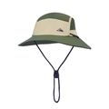 Cappello da sole impermeabile a tesa larga verde oliva e beige con cordino regolabile - Verde Militare (Asciugatura Rapida Impermeabile)