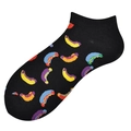 Chaussettes noires unisexe avec motif hot-dog pixelisé en coton doux mélangé - 36-44 / Hot-dog Pixel sur Fond Noir