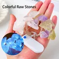 Luci LED a stringa con pietre di cristallo naturale colorate per decorazioni natalizie - Cristallo Multicolore (Interruttore Piatto)