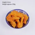 Simulación carne frita 1:1 en cuenco de cerámica chino, tamaño 12,6x6,5cm, peso de 293g - Cerdo Crujiente
