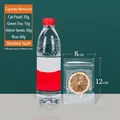 Frosted 8x12cm transparent resealable bag shown with lemon slices and water bottle - Transparent / 8x12cm