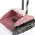 Set scopa e paletta rosa con denti raschiatori per capelli e manici in acciaio inox - Set Classico Di Scopa E Paletta Ispessiti [rosa Mare] Set Da Due Pezzi