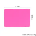 Pink silicone craft mat for DIY resin jewelry, size 14.8x10.8cm and 15g weight - 14.8cmx10.8cm / Pink