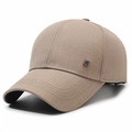 Khaki Baseballkappe aus Twill-Stoff mit quadratischem F-Metall-Logo auf der Front - Verstellbar / Khaki
