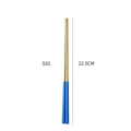 Blue and gold 304 stainless steel chopsticks, 22.5cm long and 32g weight, sleek modern style - Blue Gold Chopsticks