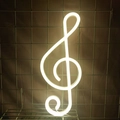 Warm white musical note LED neon sign for bedroom wall decoration and cozy ambient lighting - 1-2W / Music Note Warm White