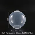 10cm Kugel-Silikonform für Kunstharz mit hoher Transparenz und nahtlosem Design - 10cm