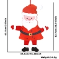 Weihnachtsmann-Anhänger aus Vliesstoff für festliche Weihnachtsdekoration an Haus und Tür - Weihnachtsmann-Anhänger