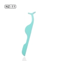 Mint green stainless steel false eyelash applicator tool with ergonomic handle - NZ-11 Blue