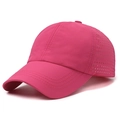 Berretto da baseball sportivo rosso rosa traspirante ad asciugatura rapida con rete laterale - Regolabile / Rosso rosa