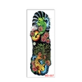 Temporary full arm tattoo sticker with koi fish and rose flower design WD-007 - WD-007/Koi Rose Clock Poker