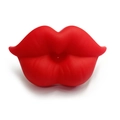 Funny baby pacifier with creative red lips design made of soft food-grade silicone - Lip / Red