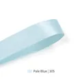 Hoge dichtheid 6mm polyester satijnen lint in lichtblauw kleurcode 305 voor geschenken - Bleekblauw(305)