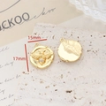 Macro shot of gold-plated bee pendant with cubic zirconia, DIY jewelry charm 17mmx15mm - Style 4-Bee