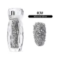 Decorazione nail art con micro cristalli argento minerale in boccetta, tonalità 03# - 03# Argento Minerale