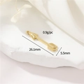 Pendentif flèche doré 14K pour la création de colliers DIY de 26 mm de long - Or 14K - Flèche