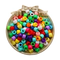 100 Pièces/Paquet (9x6mm) / Couleur solide Mélange