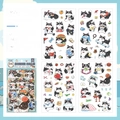 Lot de 4 planches d'autocollants PET imperméables motif Border Collie pour journaux - Border Collie Joyeux