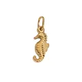 14K gold plated stainless steel seahorse pendant 13x6mm for DIY jewelry making - Seahorse Style (HP1205)