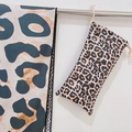 Quick-dry leopard print beach towel with a matching drawstring storage bag - Leopard Print (Double-sided Print with Cloth Bag)