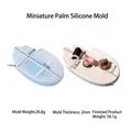 Mini palm-shaped silicone resin mold for DIY candle holders and jewelry trays - Mini Hamsa Hand Silicone Mold