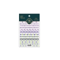 Self-adhesive nail art stickers featuring purple and green argyle pattern designs - Purple Argyle - Flat (TS-966)
