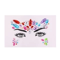Colorful gemstone face jewels with teardrop and oval rhinestones for festival party makeup - Colorful