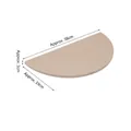 Semi-circular light brown wooden jewelry display base 38x19x1cm custom stand riser - Arc Display Board (Champagne)