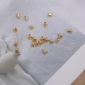 Golden metal butterfly earring backs replacement set for jewelry making accessories - Metal Butterfly Style / Gold (10 Pcs)