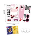 DIY 3D cartoon door sign craft kit for kids with cute bunny stickers and tutorial - Rabbit Style / 170x250mm