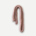 Bufanda de punto grueso rosa con patrón de trenzas en estilo milenario suave - 180x5cm / Rosa