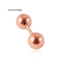 Clou d'oreille cartilage minimaliste en acier inoxydable rose doré de 0,8x6x4mm - 0.8*6*4*4mm / Or rose