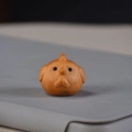 Handcrafted cartoon chick wooden keychain charm made from natural Thuja sutchuenensis wood - Around 3cm / Rooster Carving Only