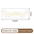 Waterproof gold stamping freckle tattoo stickers measuring 150x52mm for face makeup - Gold Foil Freckle Style (QT-002) / Gold