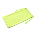 Custodia portatile in microfibra verde neon con coulisse per occhiali da sole - 18*9CM / Verde